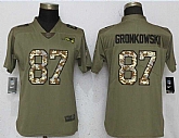 Women Nike Patriots 87 Rob Gronkowski Olive Camo Salute To Service Limited Jersey,baseball caps,new era cap wholesale,wholesale hats